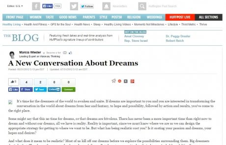 A New Conversation About Dreams - Huffington Post Healthy Living