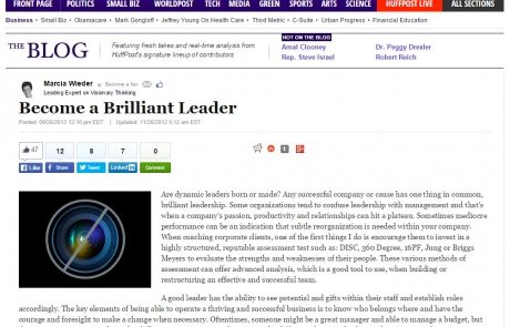 Become a Brilliant Leader - Huffington Post Business