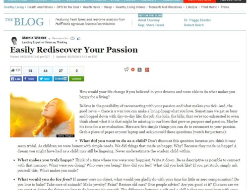 Easily Rediscover Your PassionHuffington Post Healthy Living