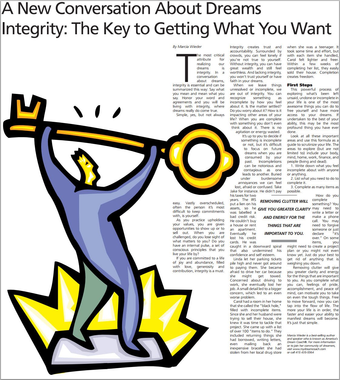 Integrity: The Key To Getting What You Want - SF Chronicle