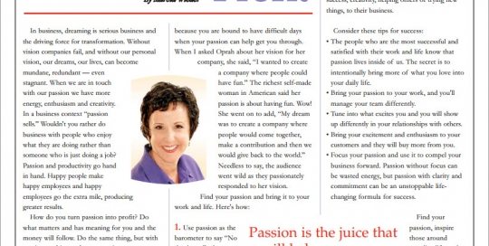 Turning Passion Into Profit - Direct Selling News