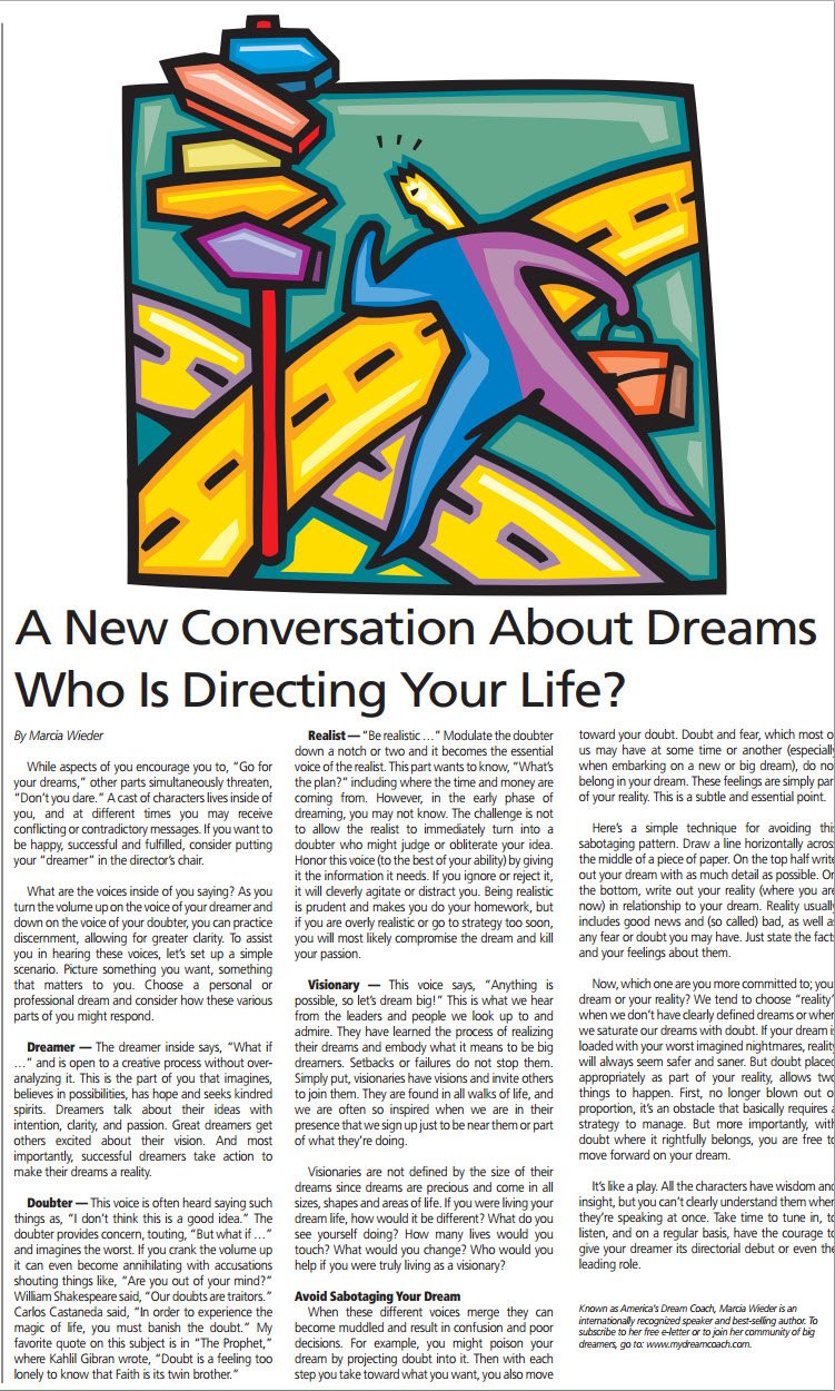 Who Is Directing Your Life - SF Chronicle